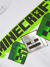 NAME IT Minecraft T-shirt Muxin Bright White